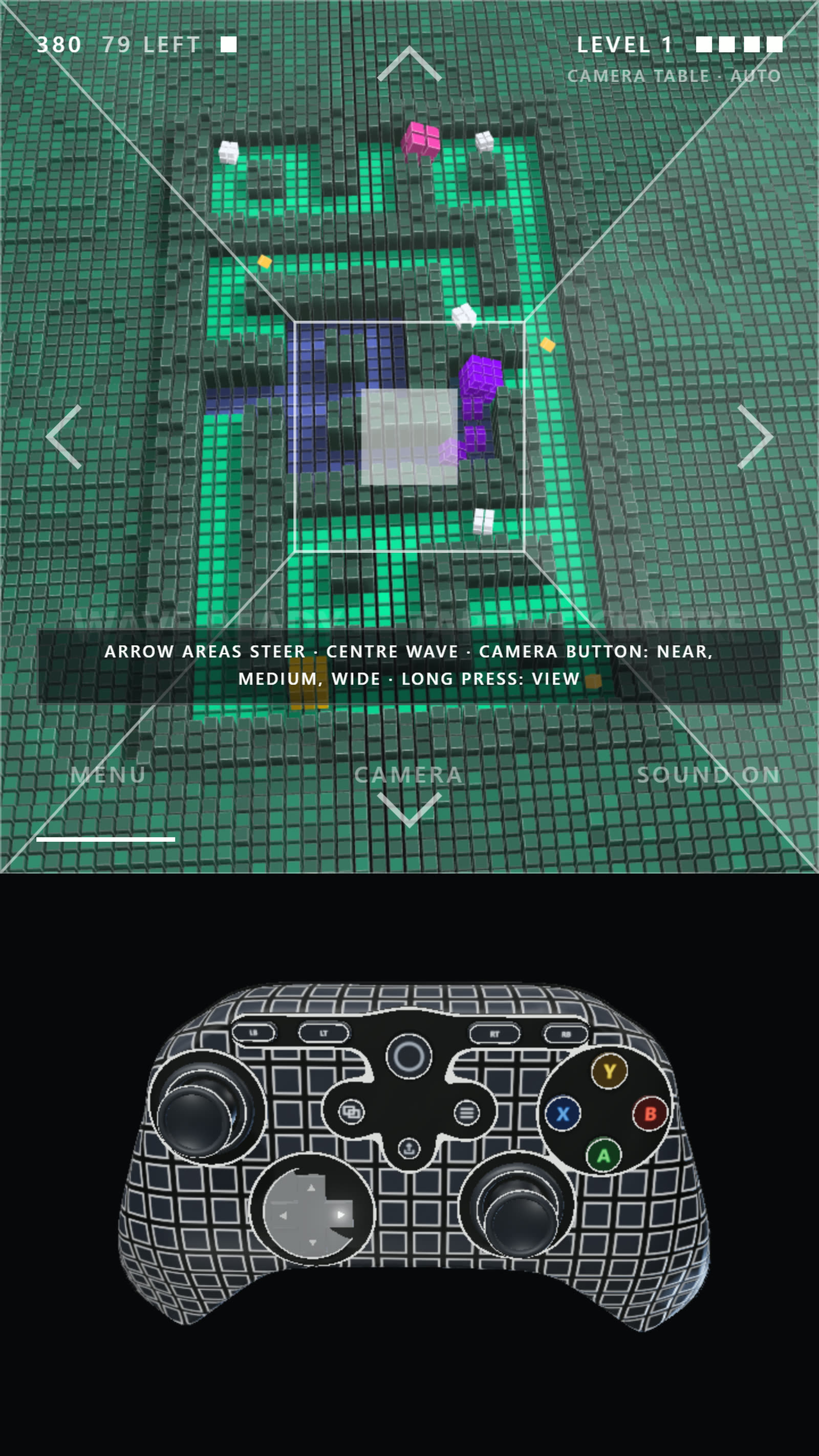 Minimal Run on a phone with the on-screen controller.