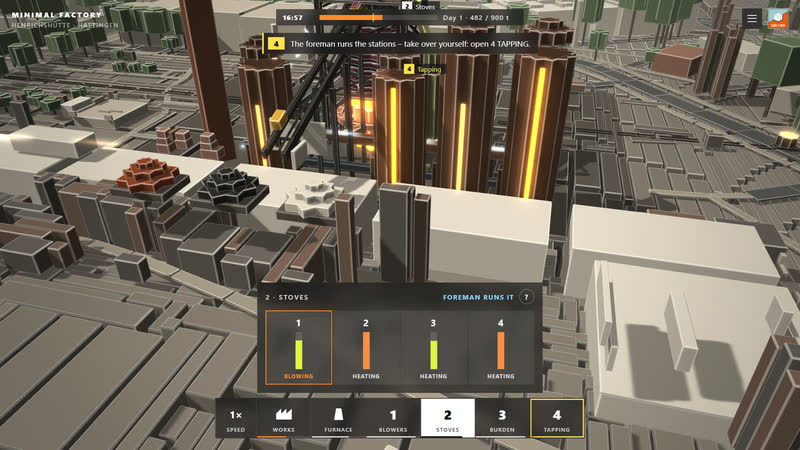 Minimal Factory: station 2 stoves.